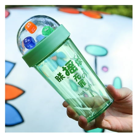 

500ML Water Bottle to Drink Toddler Water Bottle BPA-Free Spout Lid for Fitness Gym Outdoor Sport Green
