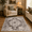 Gray, variant on Royalbear 8'x10' Area Rug - Vintage Distressed Blush & Gray Medallion Rug, Bohemian Oriental Floral Floor Carpet for Living Room Bedroom Dining Room