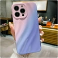 thumbnail image 5 of Compatible with iPhone 14 Pro Max Water Ripple Case, Cute Gradient Color Aesthetic Wave Shape Soft Camera Protective Phone case for iPhone 14 Pro Max Women Girls Pink Blue, 5 of 12