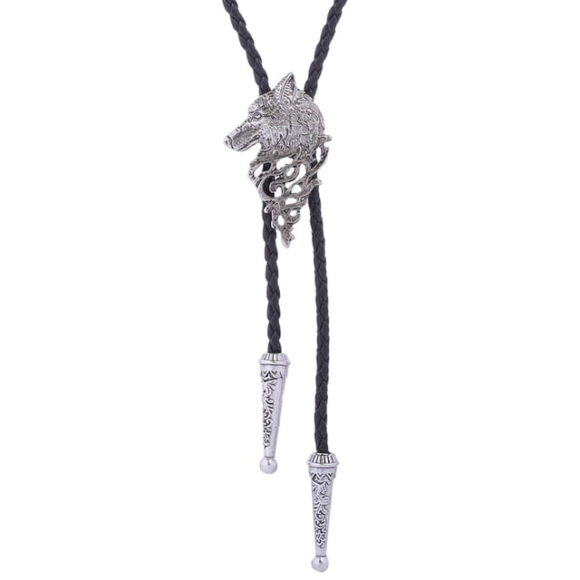 Bolo, Cuero Rodeo Regalo Americano Aleación Plata Hugo collar de lazo de bolo