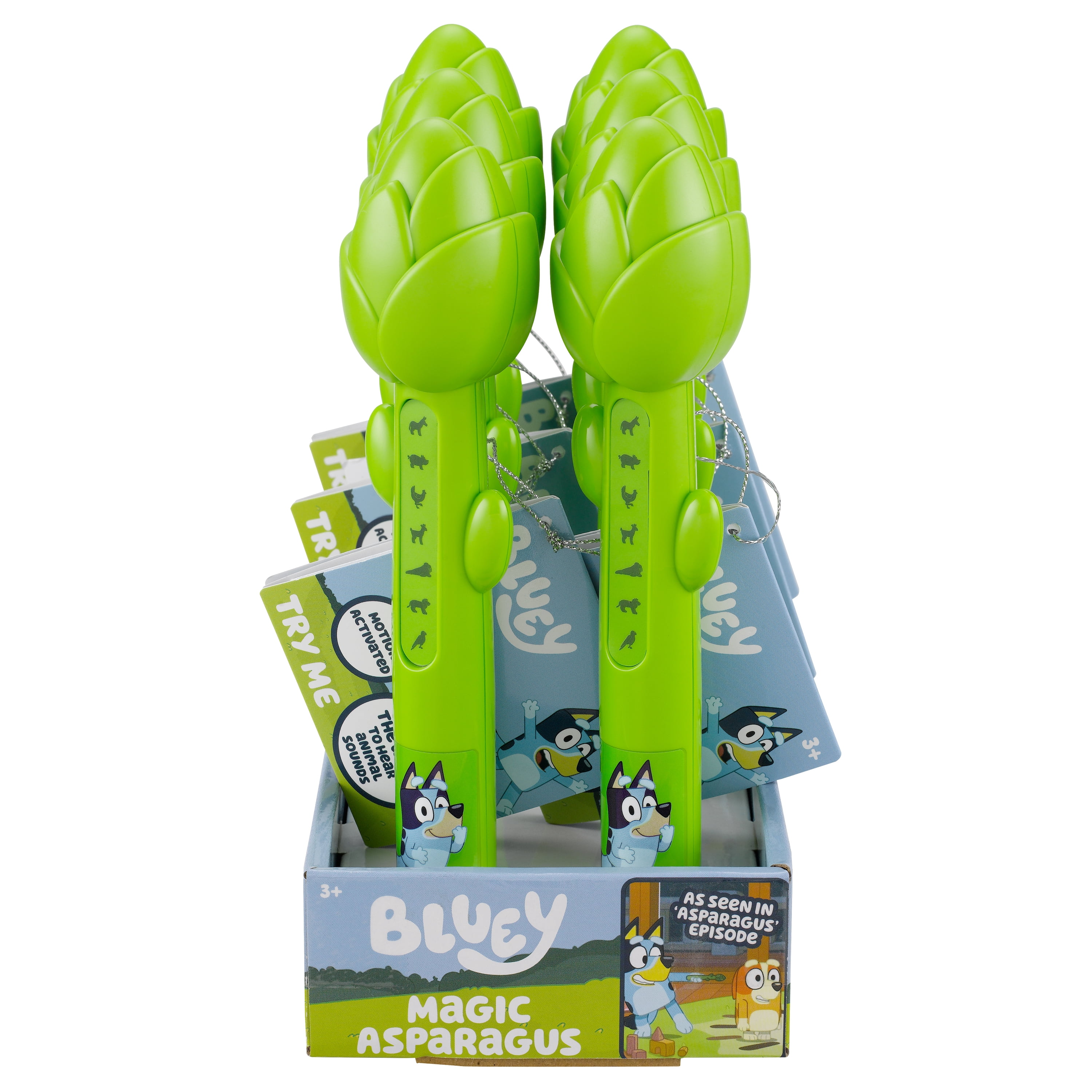 Bluey Magical Asparagus Wand with Animal Sounds and Interactive Fun, Children Ages 18 Months and Up