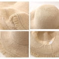 thumbnail image 6 of CoCopeaunts Floppy Straw Hat for Women Wide Brim Summer Handmade Woven Sun Hats UV Protection Breathable Beach Hat with Fringes, 6 of 6