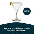 thumbnail image 3 of Libbey Martini Glasses Set of 12, Modern and Clear Stemmed Cocktail Glasses, Dishwasher Safe Martini Glass Set for Classic Martinis, Cosmopolitans, 3 of 3
