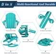 thumbnail image 2 of JUSTLET Folding Adirondack Rocking Chair,4-in-1 Multifunctional Patio Chair with Retractable Ottoman for Porch, Backyard, Pool(Peacock Blue), 2 of 8