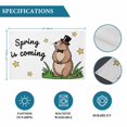 thumbnail image 6 of Groundhog Day Placemats Set of 12, Spring Botanical Star Yellow Placemats for Dining Table, Place Mats for Kitchen Tabletop, Waterproof Wipeable Dining Table Mats Set, 6 of 9