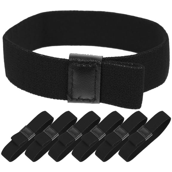 OFFIGAM Durable Bands, Black Elastic Straps for Fixing, 6Pcs