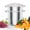 11 Qt, variant on Ktaxon 4.5Qt Steam Juicer Extractor Stainless Steel, Juice Steamer Pot for Fruit & Vegetables with Tempered Glass Lid Clamp, Loop Handles, Ideal for Making Juice, Jelly, Pasta
