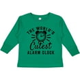thumbnail image 3 of Inktastic The Worlds Cutest Alarm Clock Boys or Girls Long Sleeve Toddler T-Shirt, 3 of 5