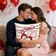 thumbnail image 1 of V-alentine's Day Themed Pillow Cover Heart And Floral Print Sofa Decorative Pillowcase Holiday Decoration, 1 of 6