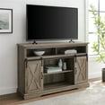 thumbnail image 6 of Bowery Hill Rustic Wood Sliding Barn Door TV Stand for TVs up to 52" in Gray, 6 of 7