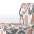 thumbnail image 3 of Designart "Silver and Pink Circle Pattern" Upholstered Patterned Accent Chair and Arm Chair, 3 of 5
