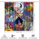 thumbnail image 2 of Misterios raros de Archie-theme 4-Piece Shower Curtain Set with Rugs, Waterproof Bathroom Decor Set Includes Bath Mat, U-Shaped Rug, Toilet Lid Cover and Curtain with Hooks, 2 of 6