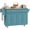 Light Blue, variant on HOMCOM Kitchen Island with Storage, Kitchen Island with Drop Leaf, Black