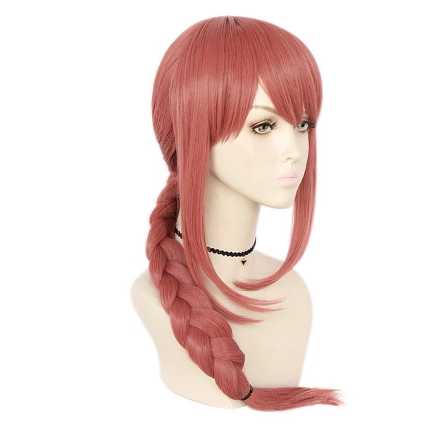 Peluca de cosplay Makimas para hombre Chainsaws, disfraz de anime, pelucas de Halloween