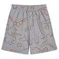 thumbnail image 4 of Daznico Kids Boys Dinosaur Print Shorts Beige Elastic Waist Casual Summer Beach Play Shorts for Toddler to ,5-6 Years, 4 of 4