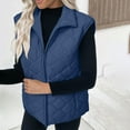thumbnail image 5 of Sokhug Women's Vest, Stand Collar Lightweight Zip Quilted Vest for Women, 5 of 9
