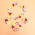 thumbnail image 2 of Conjunto de falda de estilo hawaiano, pulseras de tocado de flores de simulación, guirnalda colgante, accesorios para disfraces de fiesta (verde), 2 of 5