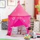 thumbnail image 1 of Tienda de juegos de princesa rosa para niños, casa de juegos Opret con castillo desplegable para niñas y niños, tienda de juegos fácil de montar con bolsa de almacenamiento para interior y exterior., 1 of 5