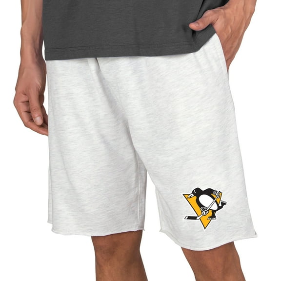 Men's Concepts Sport Oatmeal Pittsburgh Penguins Mainstream Terry Shorts