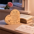thumbnail image 6 of Elainilye Wooden Desktop Decoration Love Heart Shape, Mother’s Day Holiday Gift Ornament, Rustic Home Decor for Living Room Mantel, 6 of 7