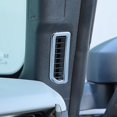 thumbnail image 5 of Ajuste del marco de la cubierta de la decoración de la salida de ventilación del pilar A del coche Compatible con accesorios interiores 2021 2022, abs plateado, 5 of 5