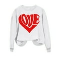 thumbnail image 4 of Busydd Valentine's Day Sweatshirt for Women Fashion Love Heart Print Pullover Tops Casual Loose Long Sleeve Crewneck Valentines Sweatshirts Valentines Day Gifts for Women, 4 of 4