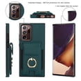 thumbnail image 5 of Allytechgroup Wallet Case for Samsung Galaxy Note 20 Ultra, PU Leather Cards Slots Ring Kickstand Anti-Scratch Stylish Phone Case Cover for Women Men, Green, 5 of 8