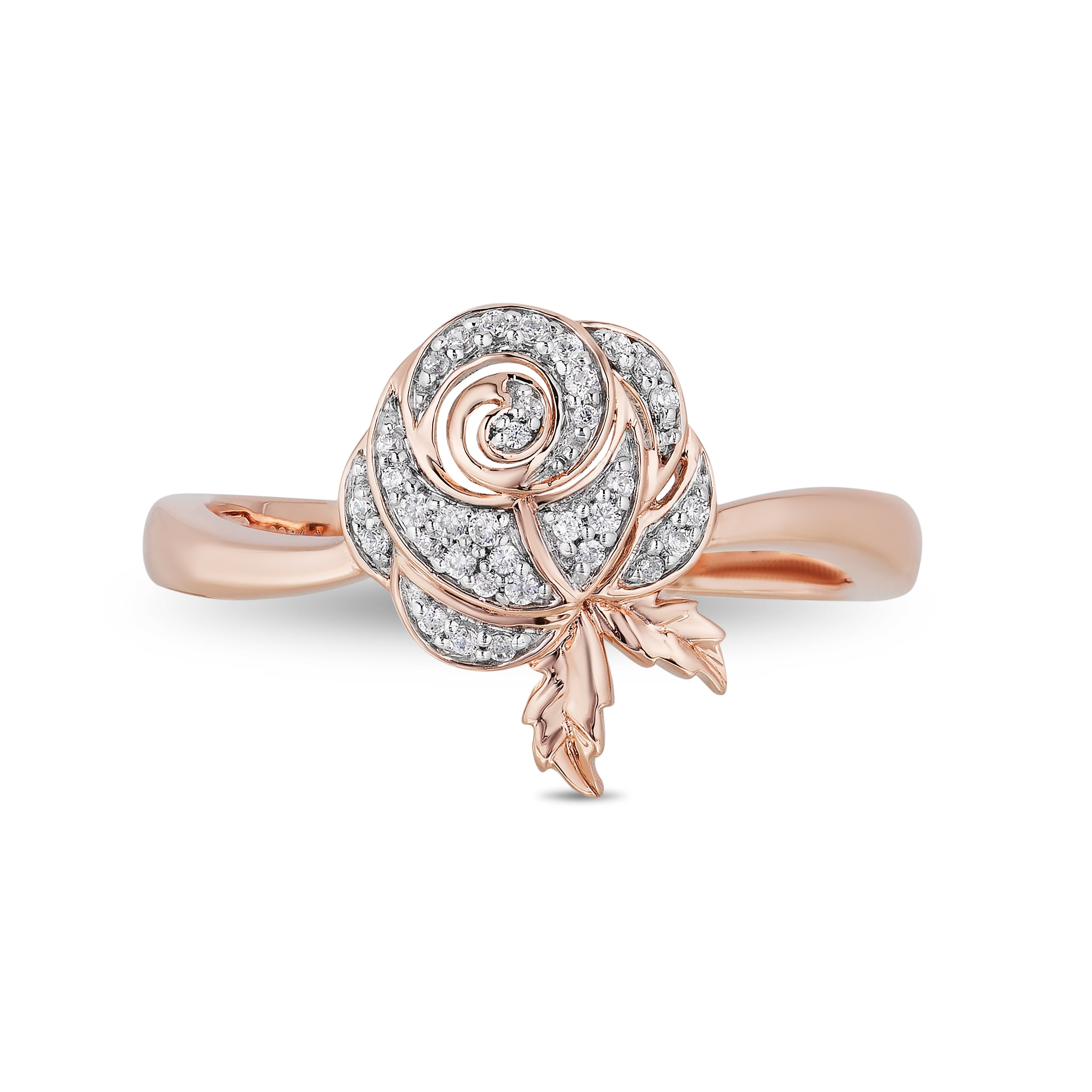 DISNEY JEWELS DIAMOND BELLE ROSE RING Walmart