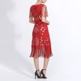 thumbnail image 4 of TAIAOJING Plus Size Vintage Dresses Fringed Personality Sequin Beaded Tassels Hem Flapper Dress For Women, 4 of 5