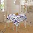 thumbnail image 4 of Wukai Lavender Flowers Waterproof Tablecloth for Kitchen Dining, Fits Square Tables for 2-4 Seats -60"x60", 4 of 7