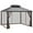 Brown, variant on Patiojoy 12’ x 10’ Double Vented Hardtop Gazebo, Heavy-Duty Steel Frame