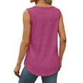 thumbnail image 7 of yillto 2 Pack Womens Tank Tops Sleeveless Loose Cami Tee Summer Flowy Blouses Causal Basic Shirts, 7 of 7