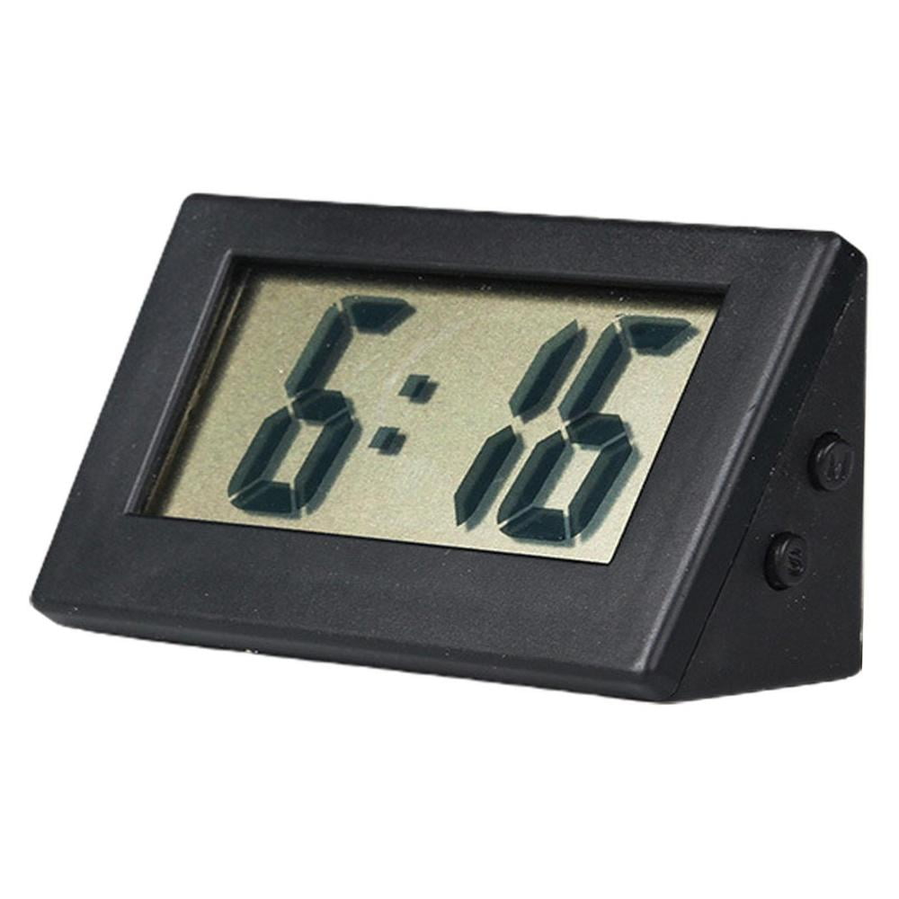 Small Digital ClockNo Tick Electric Alarm Desk ClockLCD Small Battery