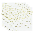 thumbnail image 1 of 100pcs/pack Decent Dinner Napkins Decorative Dot Pattern Printed Napkins for Wedding Dinner (Golden), 1 of 8