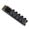 thumbnail image 2 of Tarjeta adaptadora PCIE M.2 a SATA3.0 Convertidor de disco duro gratuito para OS X para Linux para Windows, 2 of 5