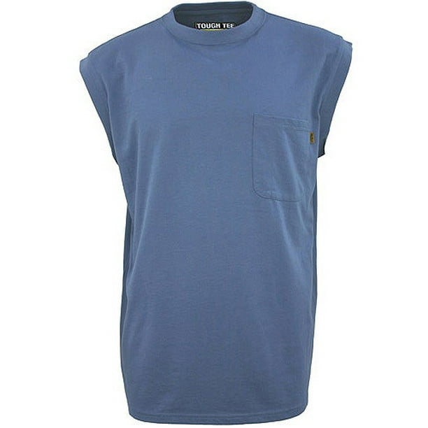 mens sleeveless pocket tee