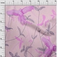 thumbnail image 3 of oneOone Rayon Light Pink Fabric Tropical Parrot With Leaves Craft Projects Decor Fabric Printed By The Yard 56 Inch Wide, 3 of 4
