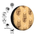 thumbnail image 3 of Bingfone German Shepherd Dog Spare Tire Cover Weatherproof Universal Wheel Protectors for RV Camper Travel Trailer SUV Truck-15 inch, 3 of 8