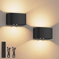 thumbnail image 1 of 2 Paquete Lámpara de Noche LED con Sensor de Movimiento, Brillo Ajustable 3 Modos, Temporizador 10/20/30 Min, USB-C Recargable 3600mAh, Ideal para Niños, Habitación, Escaleras, Baño, 1 of 9