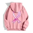 thumbnail image 5 of XIAONU Womens Hoodies Breast Cancer Zipper Long Sleeve Drawstring Hooded Sweatshirt Pleasure Fleece Sporty Hooded Jacket With Pockets, 5 of 5