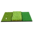 thumbnail image 1 of Siruishop Golf Hitting Mat Foldable Portable Driving Range Pad Green Home Office Games Three Piece, 1 of 8