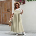 thumbnail image 2 of AURA Women’s Plus Size Dress Flared Long Sleeve Elegant Commuting Wear XL–4XL, 2 of 4