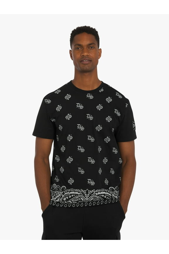 by Snoop Dogg All-Gender Young Men's and Women's Bandana Crew Top Tee Shirt, Sizes XS - 5XL