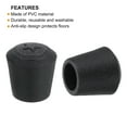 thumbnail image 4 of Uxcell 28Pcs Chair Leg Tips Caps, 1/2" Non-Slip Feet End Caps Cover, Arc Chair Leg Floor Protectors, Black, 4 of 7