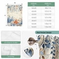 thumbnail image 6 of Blue Coastal Balloon Curtains for Windows, Bedroom Curtains 54 Inch Length, Summer Beach Starfish Weeping Eucalyptus Retro Tie Up Curtains Panels Thermal Insulated Bathroom Curtains Window 42"x54", 6 of 8