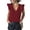 Wine, variant on Njoeus Women's Tank Tops 2024 Casual Summer Ruffle Sleeveless V-Neck T-Shirt Loose Tanks Elegant Tunic Blouses S-XXL
