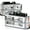 Chrome Housing Clear Lens, variant on Spec-D Tuning Chrome LED Tube Headlights + Bumper Parking + Corner Lights Compatible with 1994-1998 GMC C10 Pickup Sierra Suburban Yukon Left + Right Pair Assembly