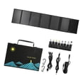 thumbnail image 3 of Elodie Sac Panneau Solaire Pliable Noir Sac de Charge pour Randonnée Cyclisme 60W, 3 of 8