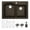 Brown, variant on Karran Usa QT-610-BI-PK1 Quartz Qt 33" Drop In Double Basin Quartz Composite Kitchen Sink