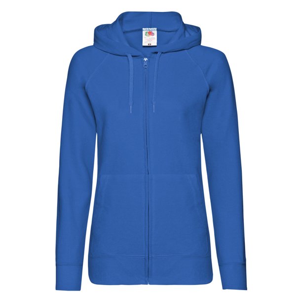 Fruit Of The Loom - Chaquetilla ligera con capucha para mujer (Azul)